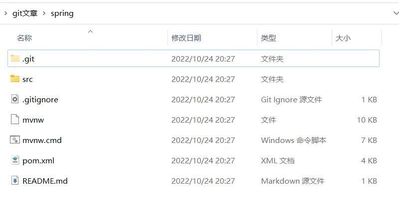 git线上仓库文件结构